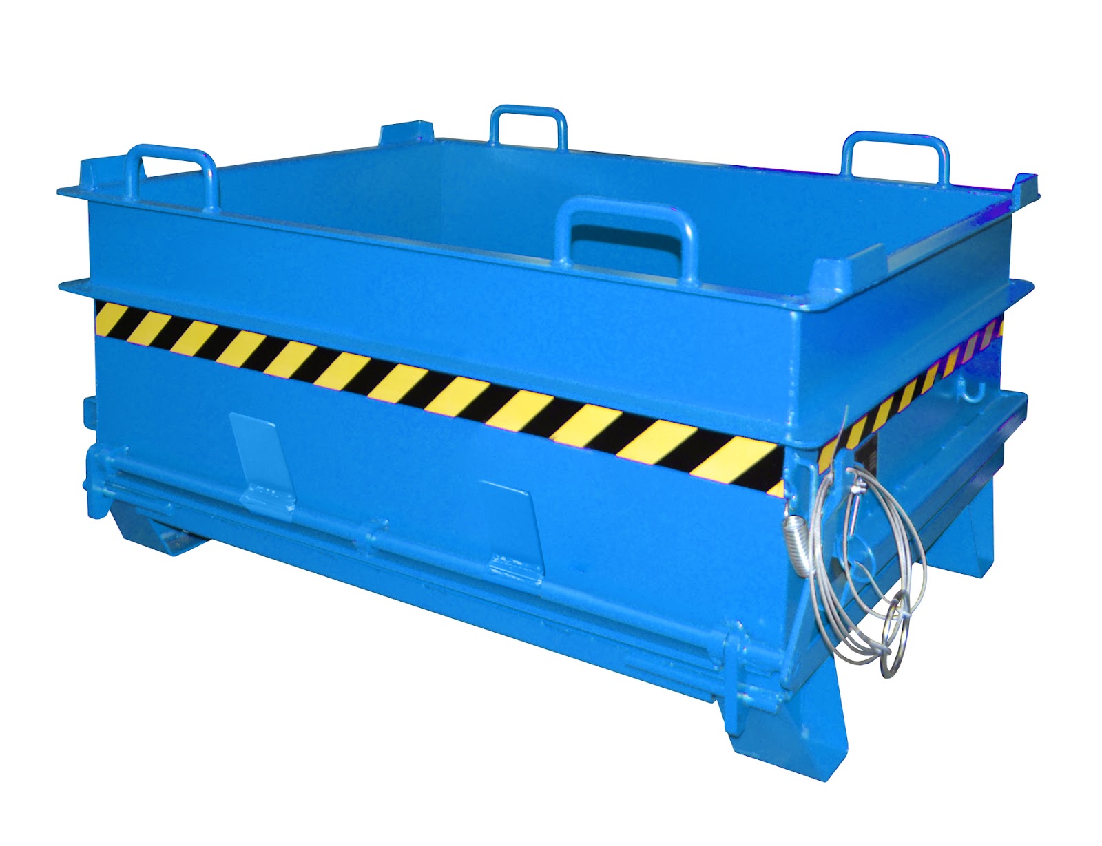 Bouwstofcontainer BC 500 (steenklem-ontgrendeling), gelakt, Lichtblauw
