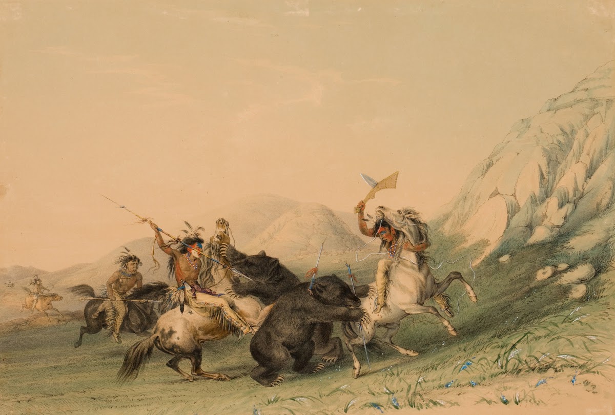 Attacking the Grizzly Bear 1844