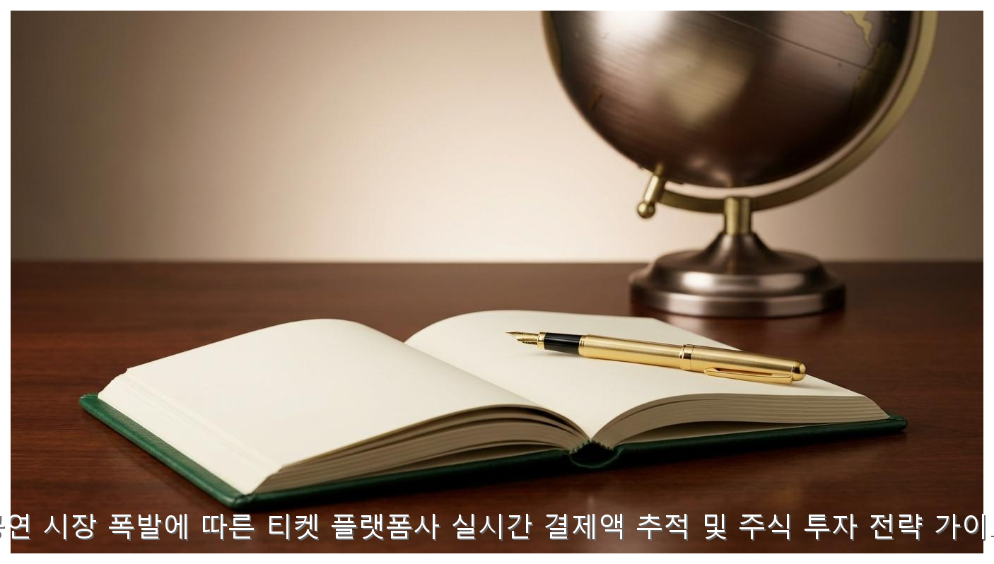 공연 시장 폭발에 따른 티켓 플랫폼사 실시간 결제액 추적 및 주식 투자 전략 가이드 핵심 안내 및 분석 인포그래픽 (5)