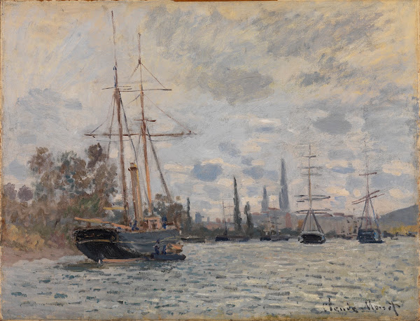 The Seine near Rouen ca 1874