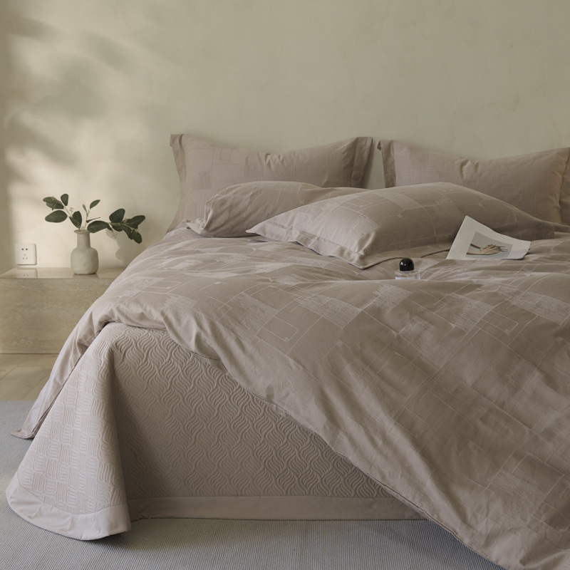 Cotton Bedding Set, 4-Piece, Embossed