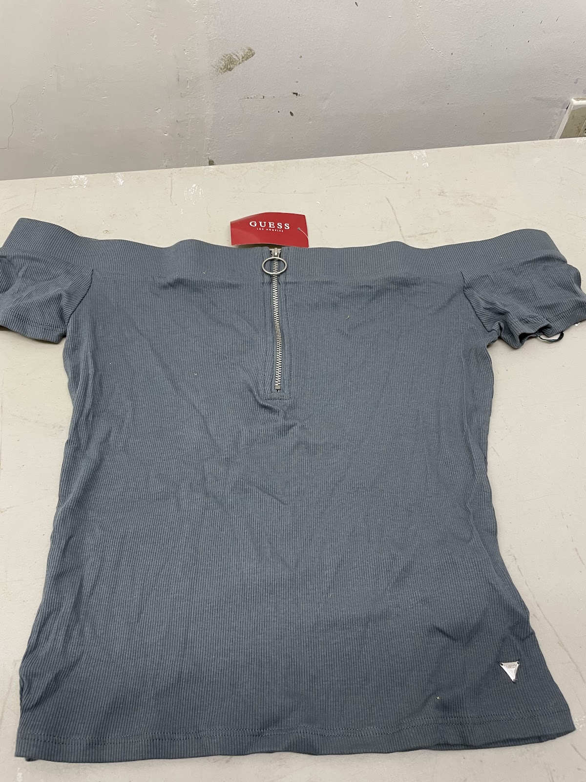 Guess Offshoulder Ash Blue L #2028