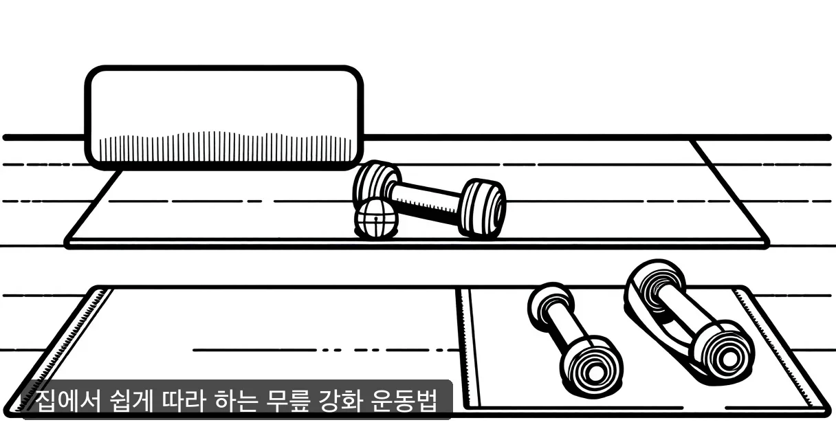 집에서 쉽게 따라 하는 무릎 강화 운동법