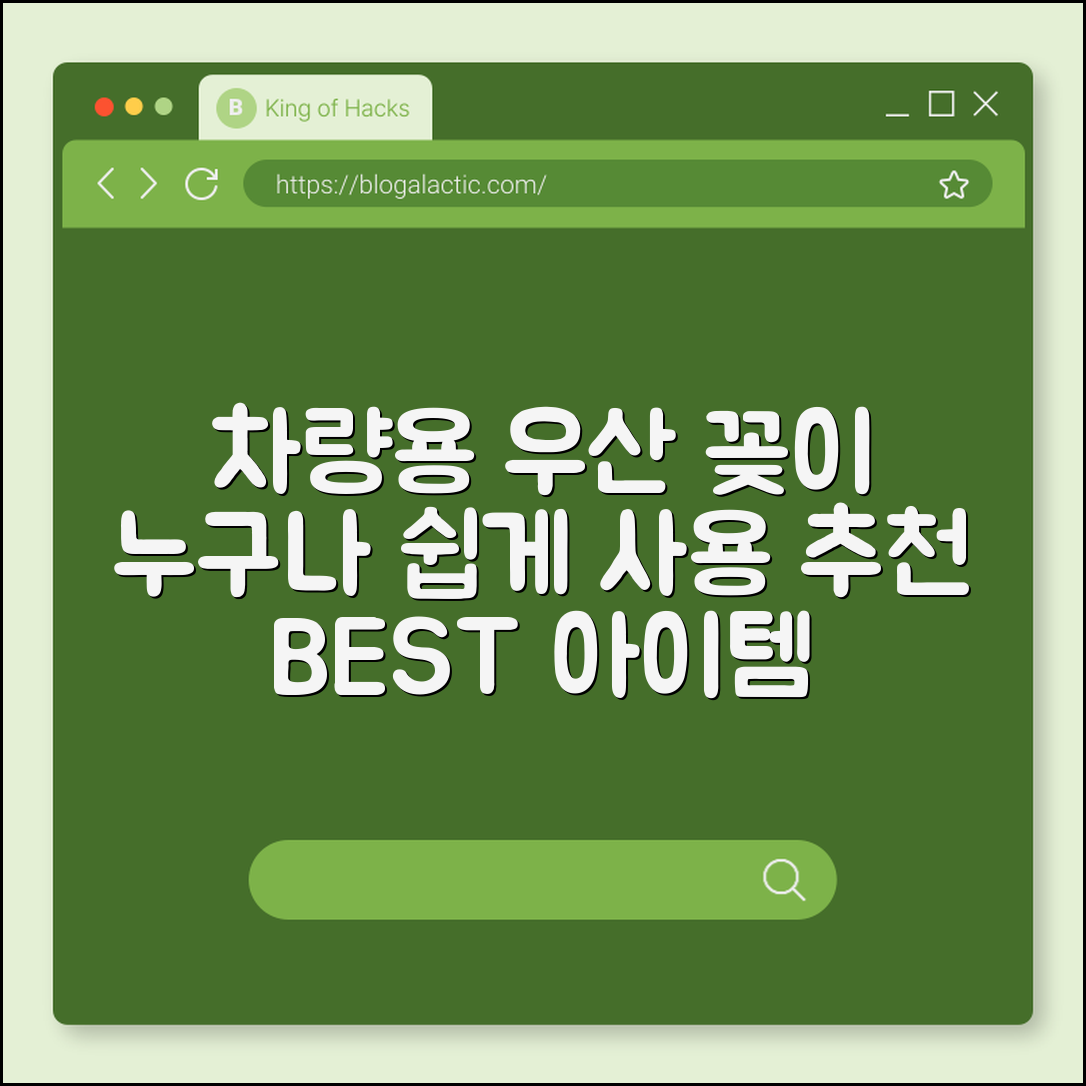 누구나 쉽게 사용하는 차량용 우산 꽂이 추천
