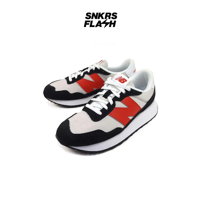 NEW BALANCE 237 WHITE BLACK RED - Size 43