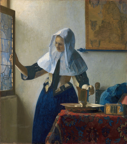 Young Woman with a Water Pitcher ca 1662