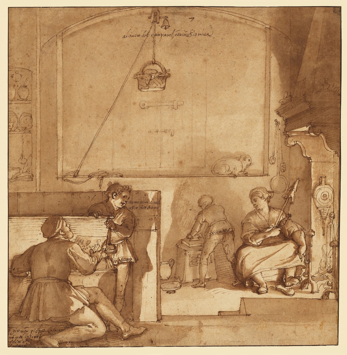 Taddeo in the House of Giovanni Piero Calabrese 1595