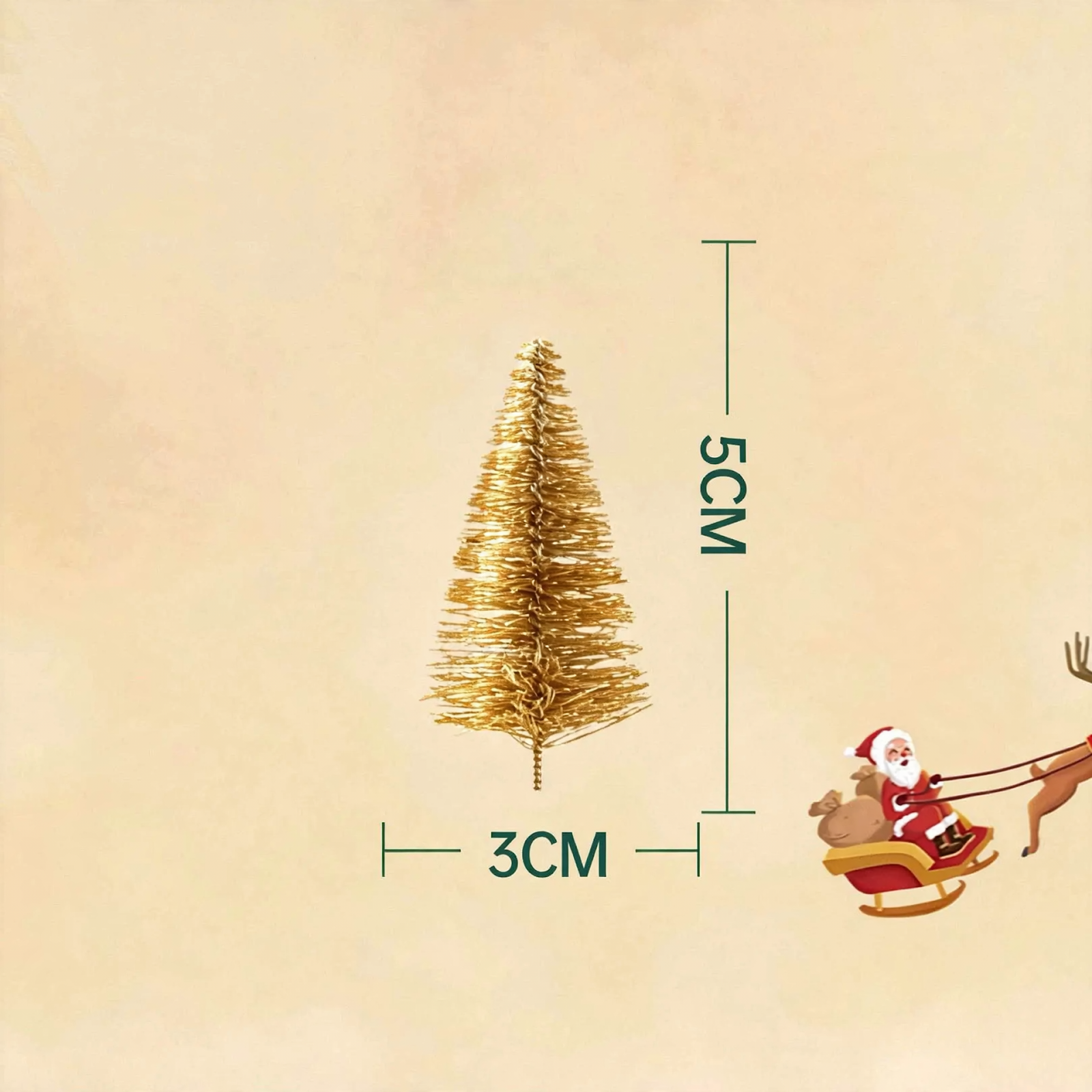 Miniature Christmas Tree and Wreath Decoration