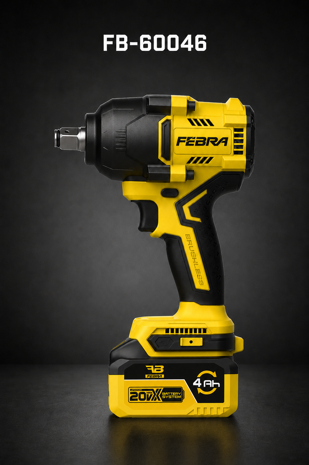 Llave de impacto inalámbrica 20V 1/2" mediana