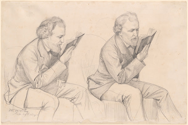 Two Studies of Robert Browning Reading 1869
