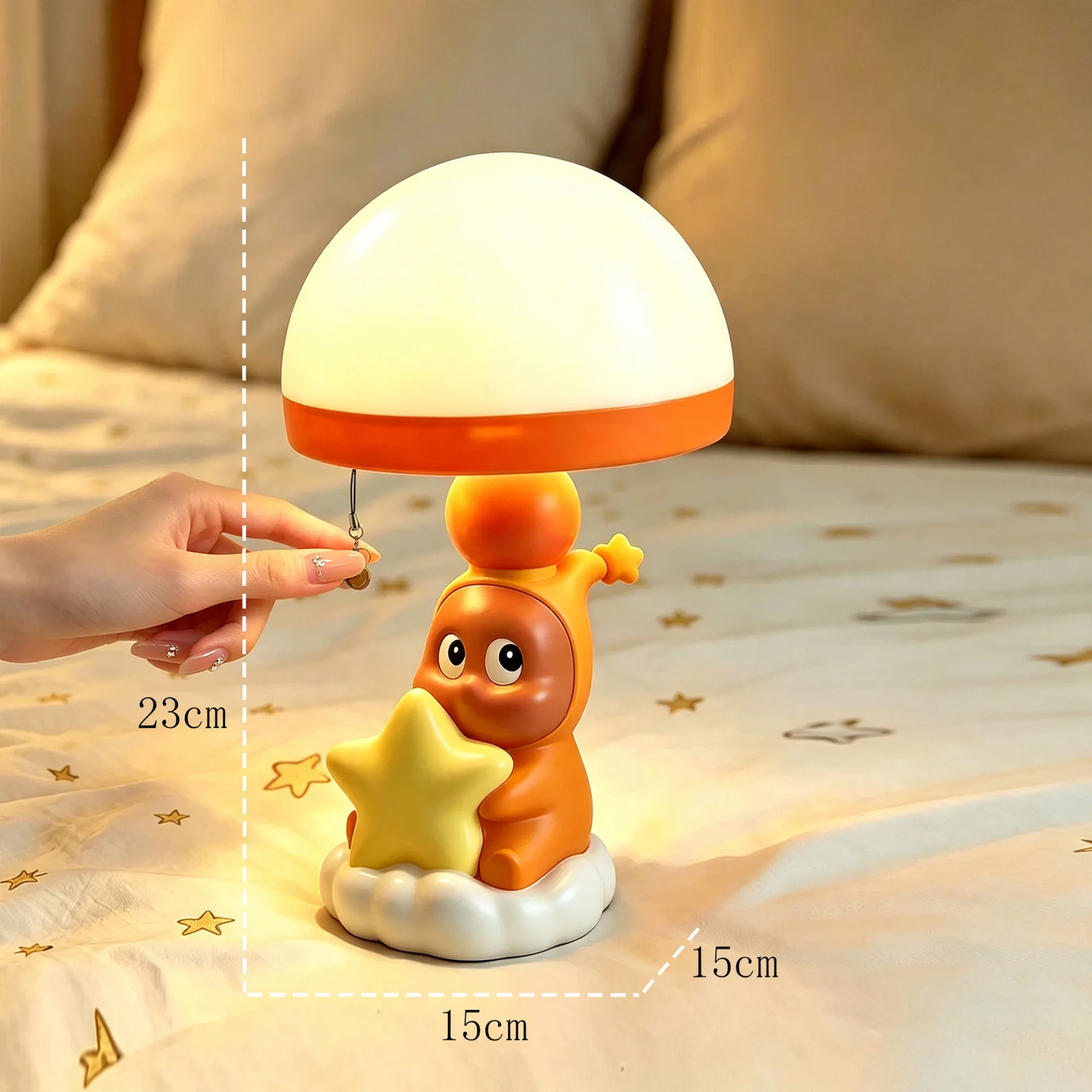 Cute star-character jellyfish light with color change