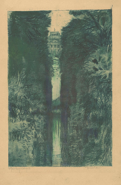 View of Belweder from the side of Łazienki Park 1916