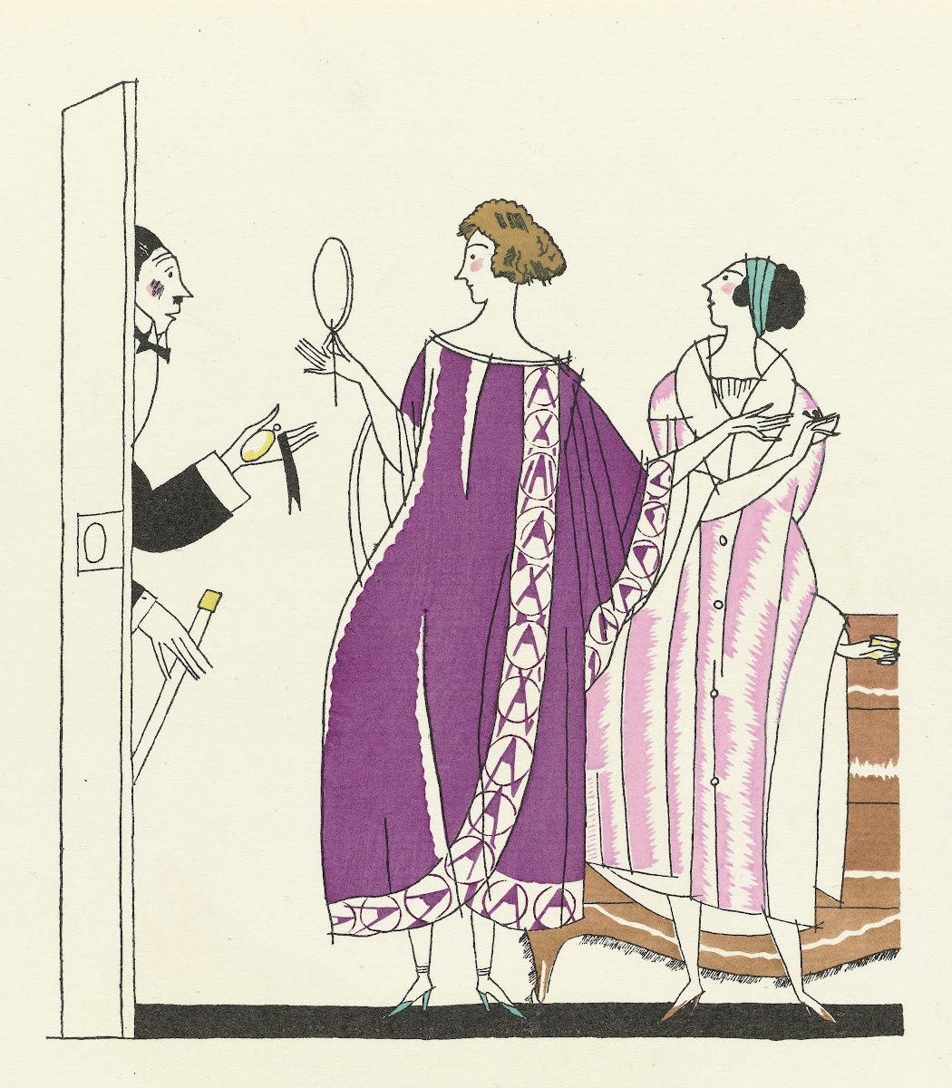 Jamais prêtes  ou  Le premier acte sacrifie  Robes de chez soi de Becker et fils