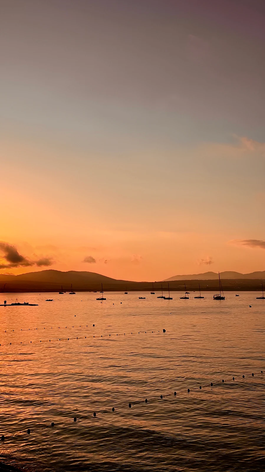 Sunset Over Quiet Ocean Waters - Landscape Photography Full HD iPhone Wallpaper (1286x2288)