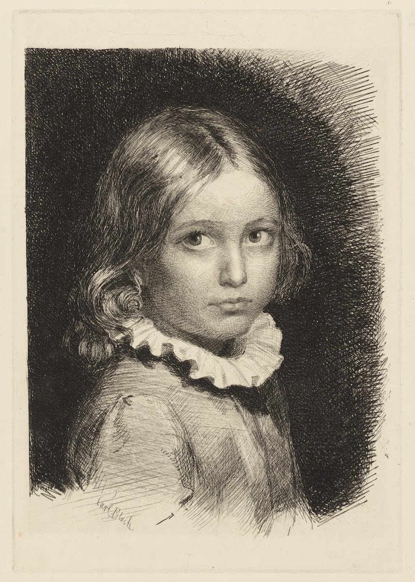 Child portrait of Clara Emilie Rose Bloch 1886