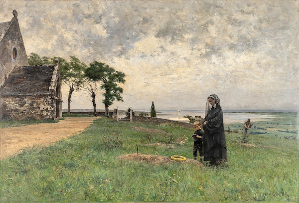 The Cemetery at Tourville 1883