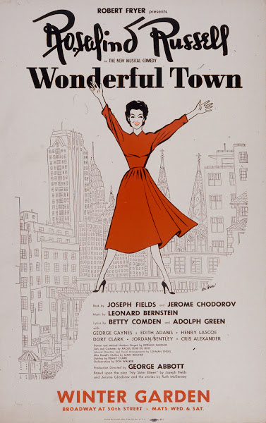 Rosalind Russell in the new musical comedy Wonderful Town 1953