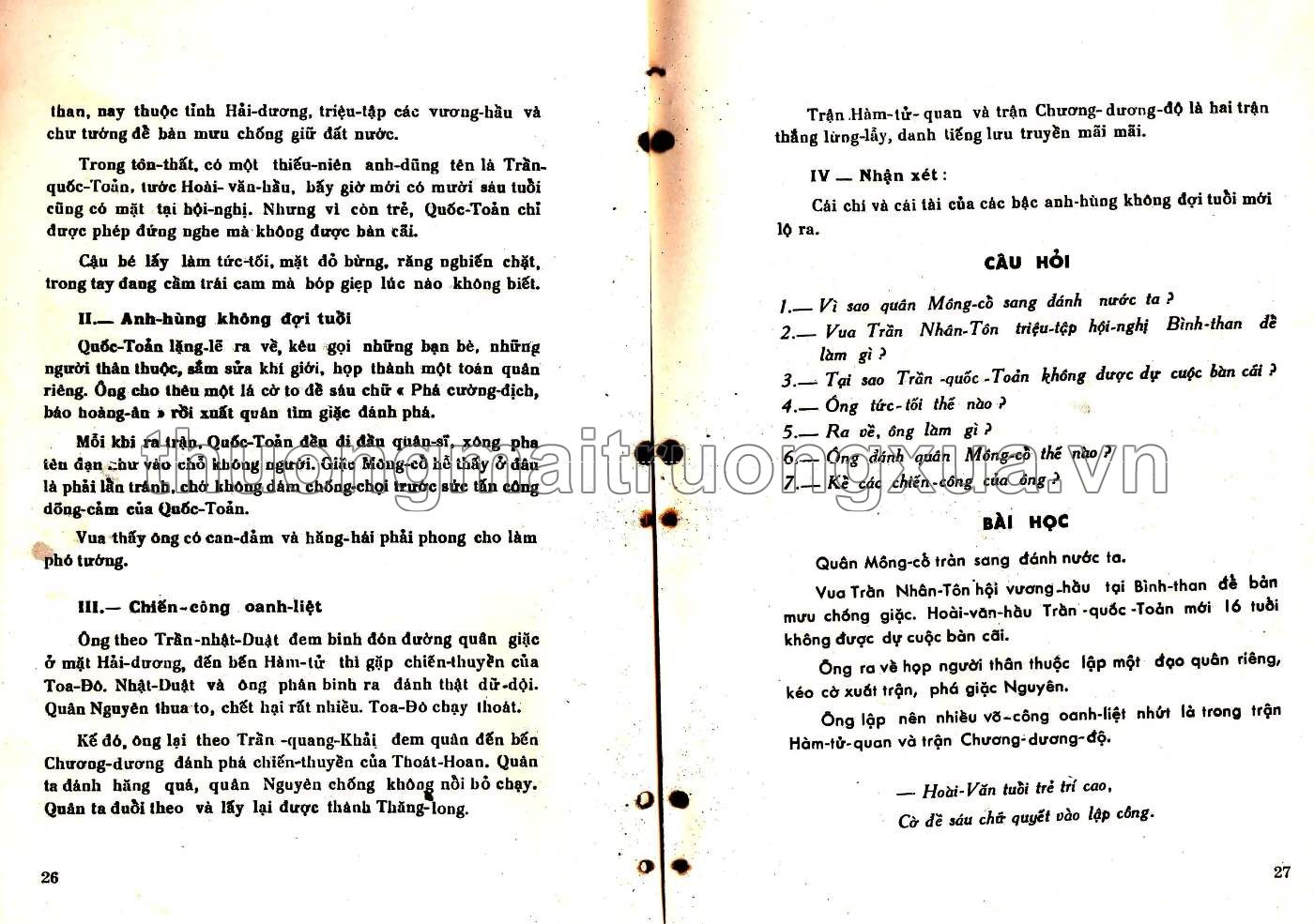 Quốc sử lớp ba (1965) - Trang 12