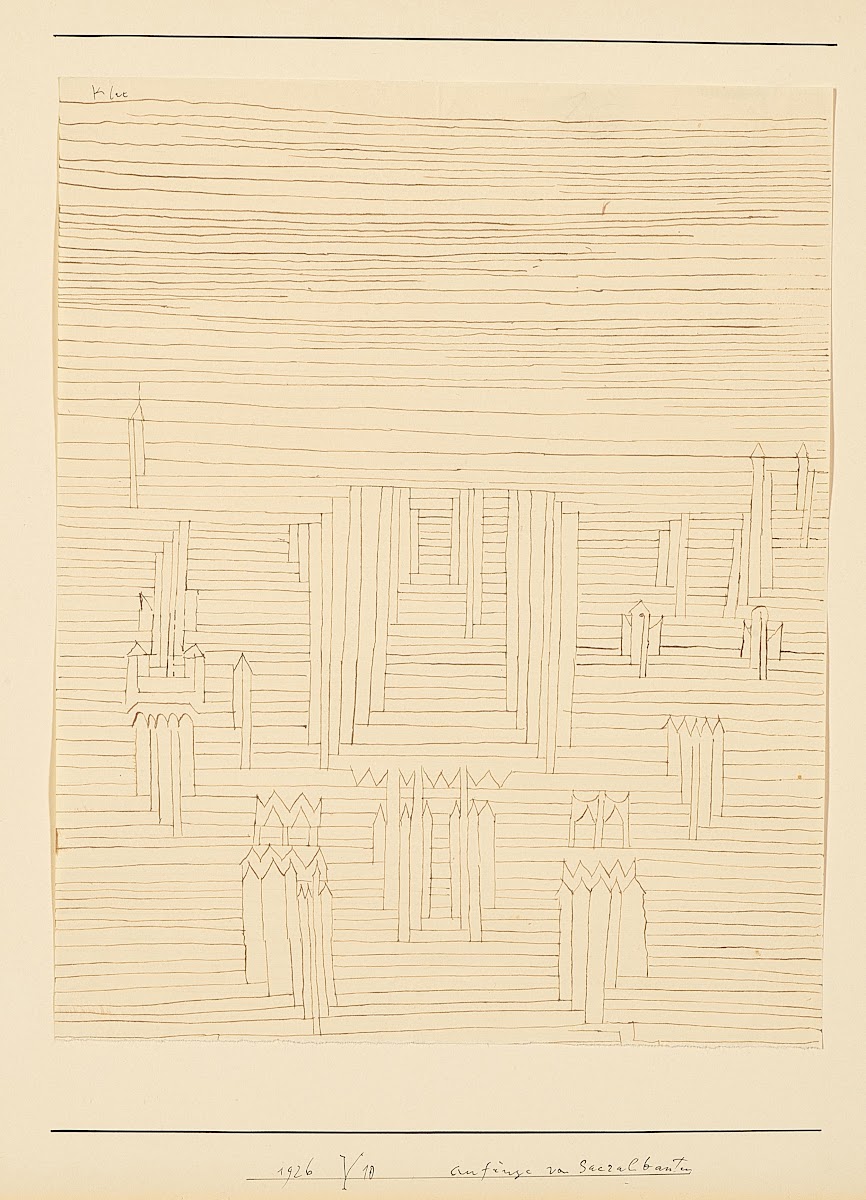 Anfänge von Sakralbauten Beginnings of sacred buildings 1926