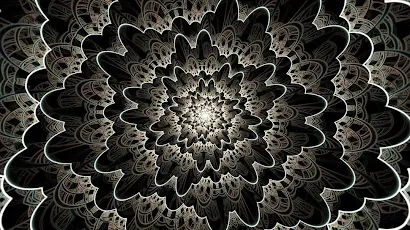 Fractal, Mandala, Geometric, Pattern Full HD iPhone Wallpaper