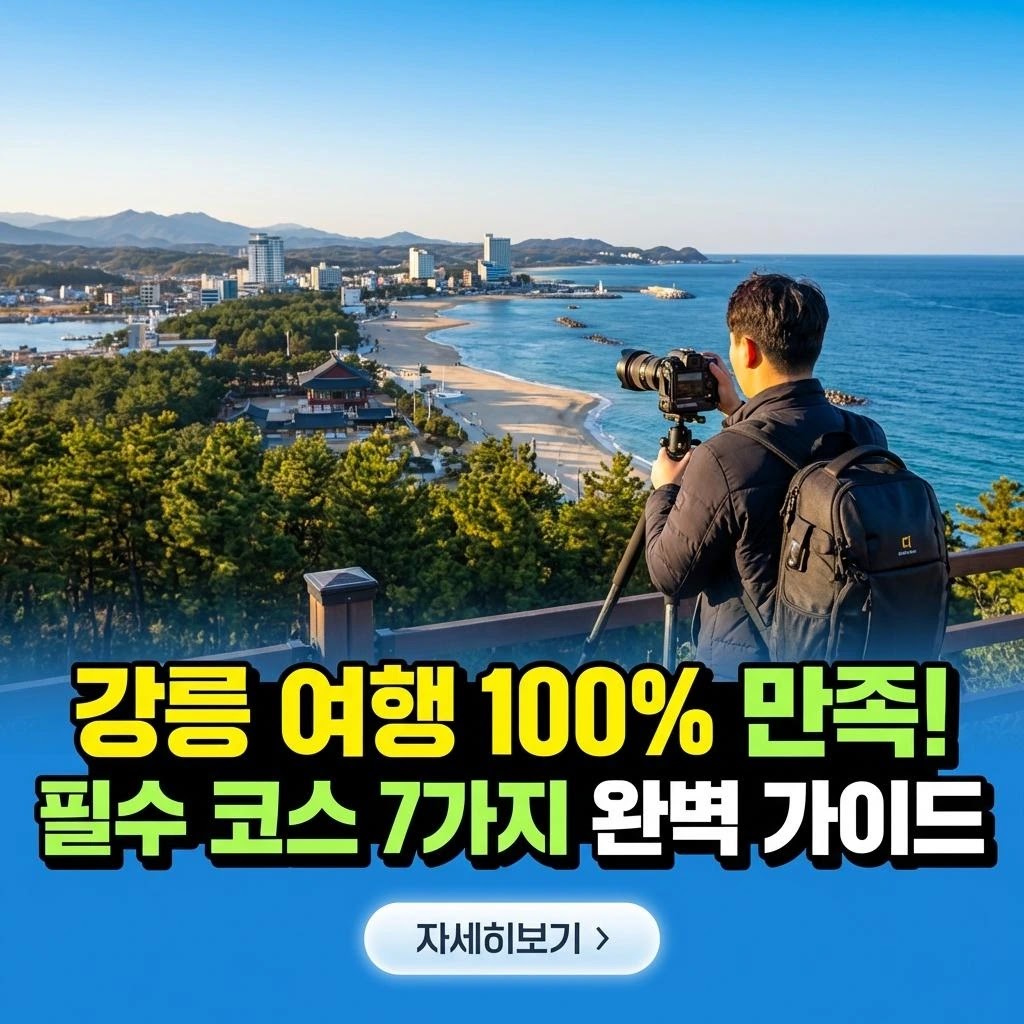 강릉 럭셔리 여행: 완벽 만족 7가지 프리미엄 코스