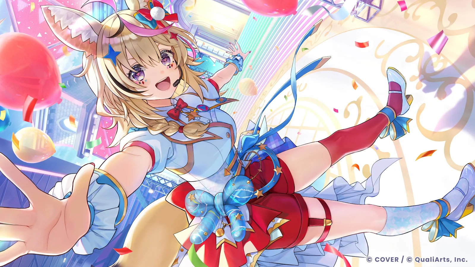 Omaru Polka Performing Live - Anime Illustration 4K Wallpaper (3840x2160)