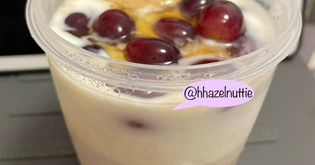 Yến mạch + mật ong + sữa chua