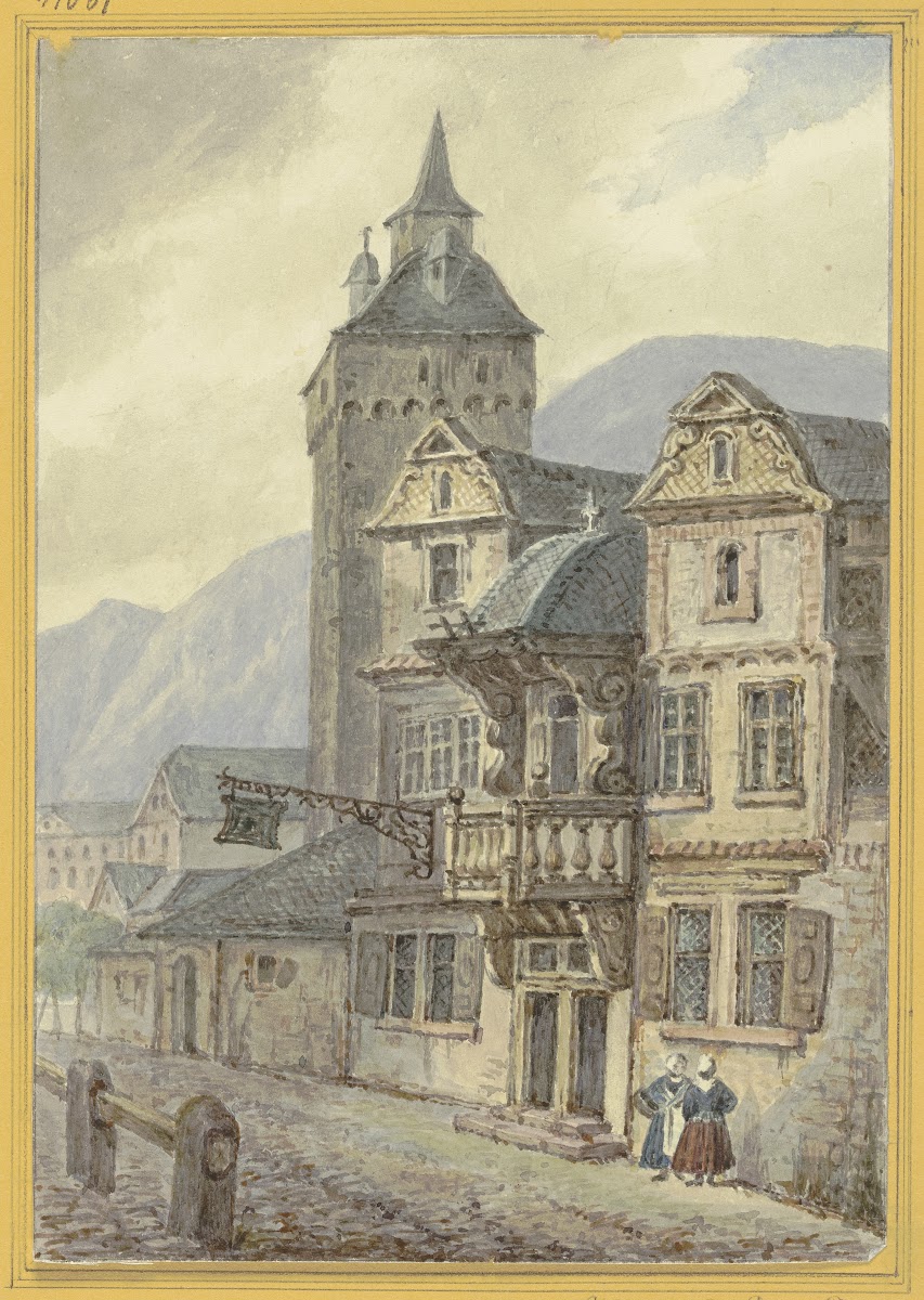 Old houses and a tower