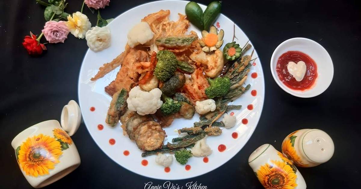 Tempura rau củ