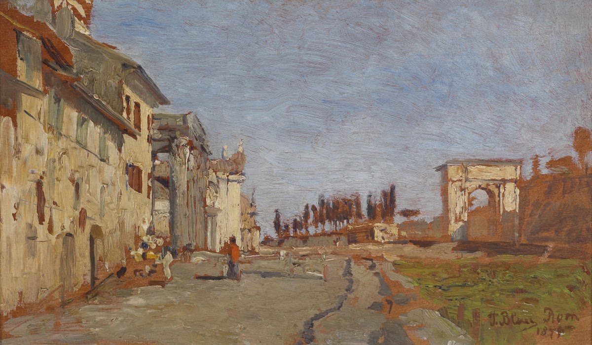 Römisches Capriccio mit Titusbogen 1879