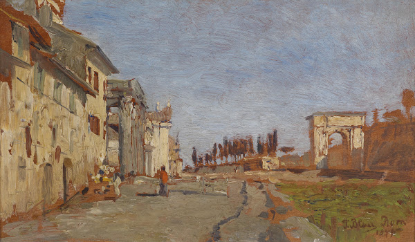 Römisches Capriccio mit Titusbogen 1879
