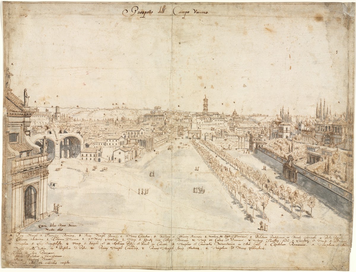 The Campo Vaccino The Roman Forum 1665
