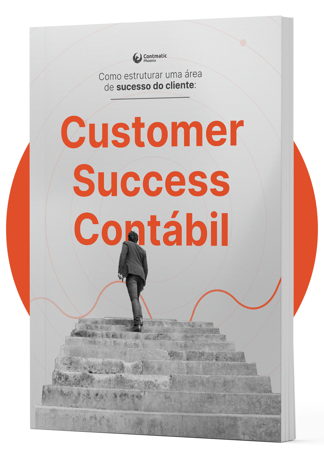 E-book Customer Success Contábil - Man climbing steps