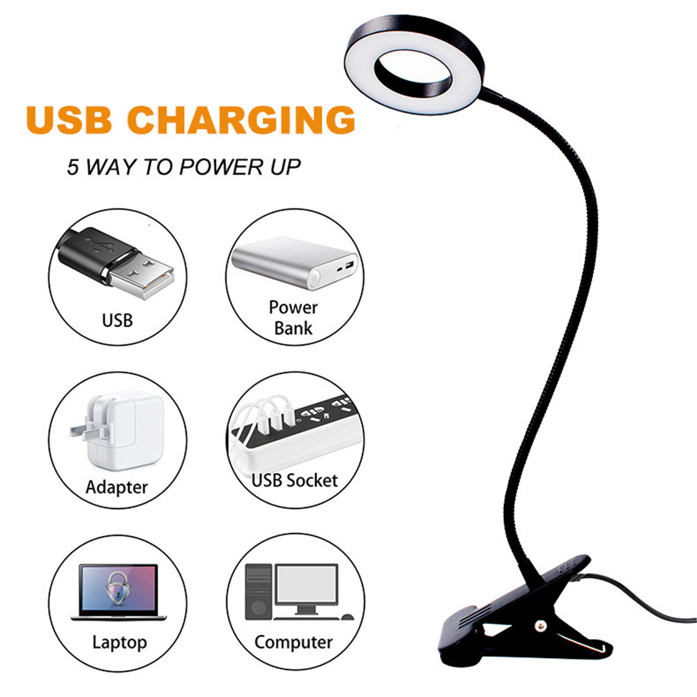 LED-Klemmlampe mit flexiblem Schwanenhals
