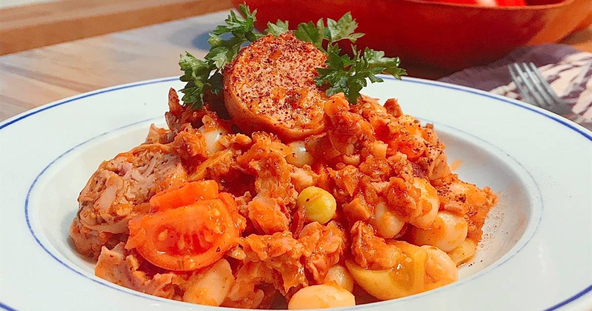 Đậu Coco Sốt Cà Chua & Andouillette