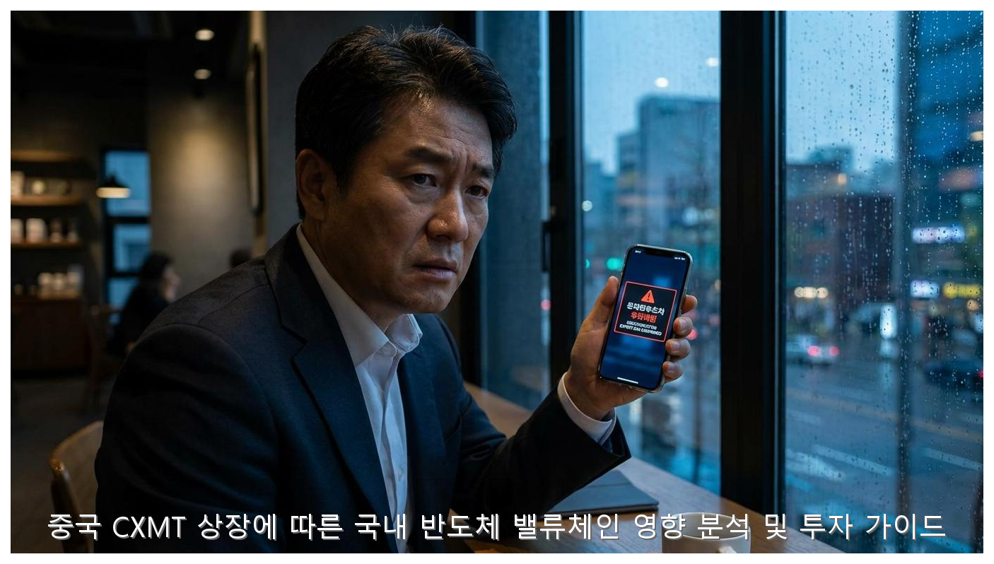 중국 CXMT 상장에 따른 국내 반도체 밸류체인 영향 분석 및 투자 가이드 핵심 안내 및 분석 인포그래픽 (8)