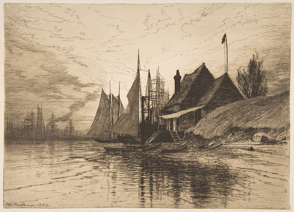 Evening New York Harbor 1884