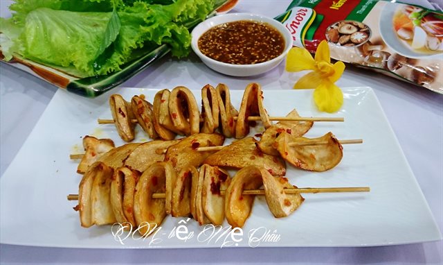Nấm Đùi Gà Xiên Nướng