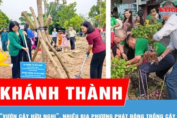 Khánh thành 'Vườn cây Hữu nghị', nhiều địa phương phát động trồng cây xanh - Báo Sài Gòn Giải Phóng