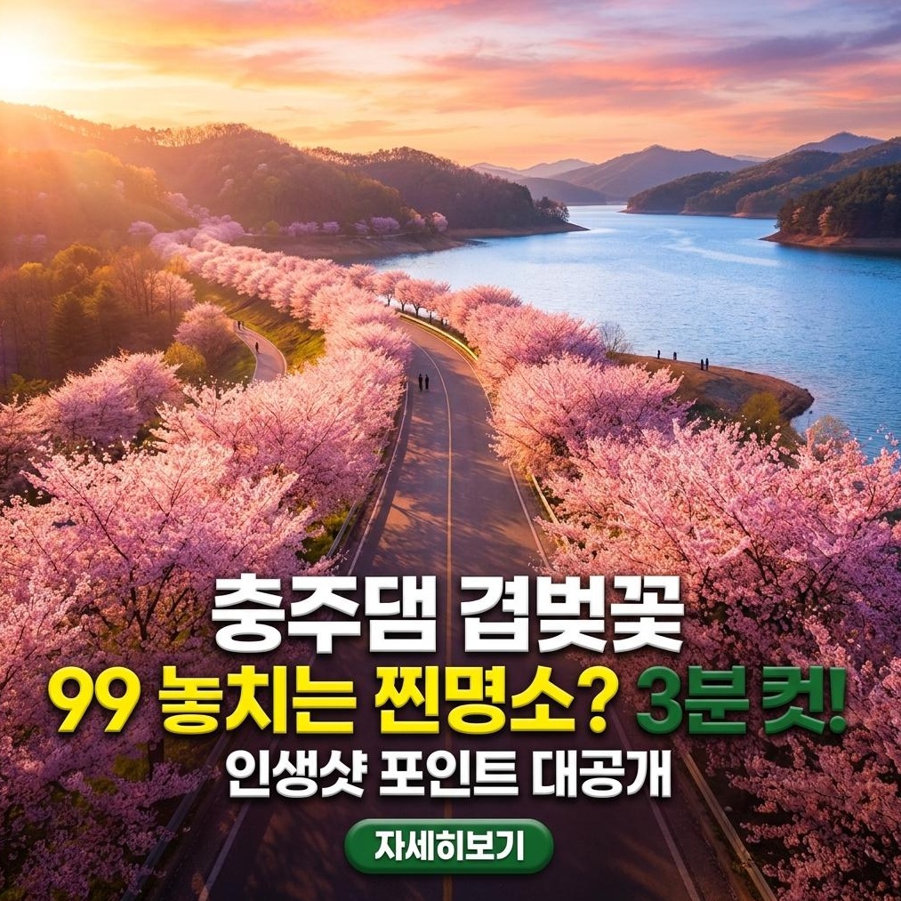 2026 충주댐 겹벚꽃: 가성비 완벽 가이드