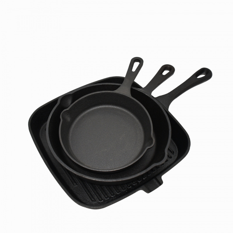 Gusseisen-Bratpfannen-Set, 5-teilig