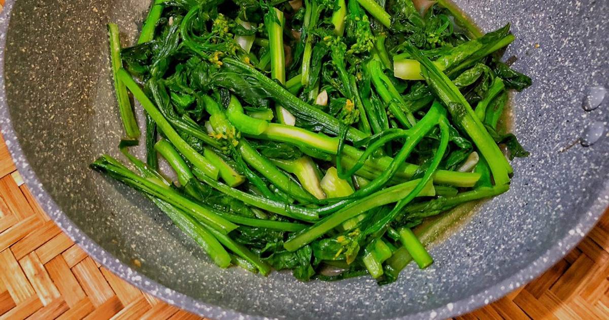 Cải Ngồng Xào Tỏi Chay