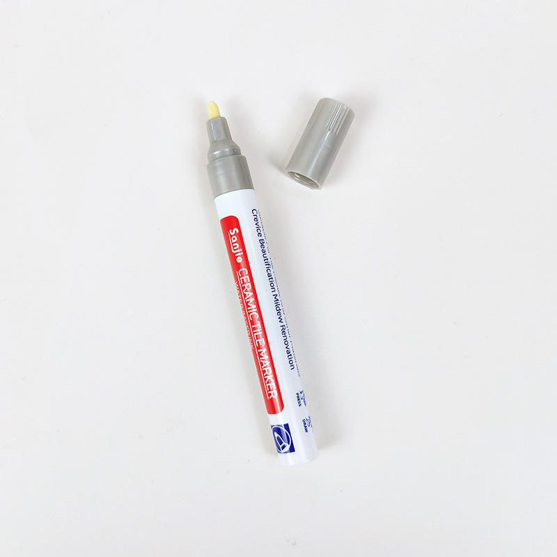 Grout marker for ceramic tiles in various colors