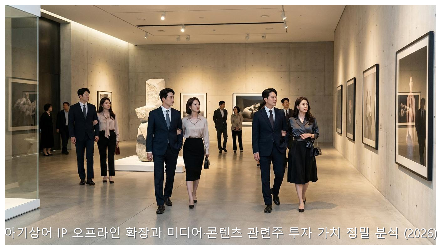 아기상어 IP 오프라인 확장과 미디어·콘텐츠 관련주 투자 가치 정밀 분석 (2026) 핵심 안내 및 분석 인포그래픽 (3)