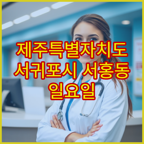 제주특별자치도 서귀포시 서홍동 일요일 약국 휴일 운영 위치 정리