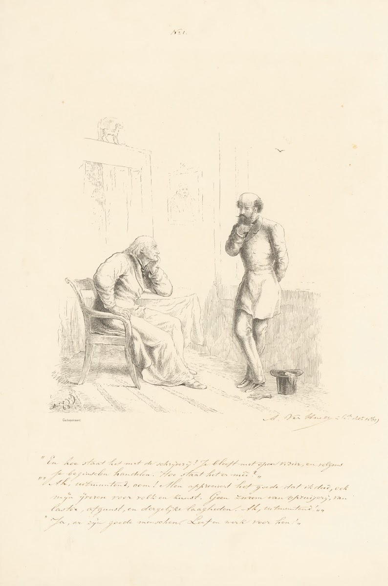 Gesprek tussen oom en neef 1865