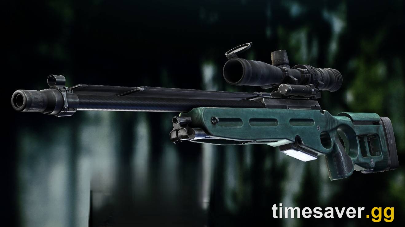In-game render of the SV-98 bolt-action sniper rifle in Escape from Tarkov, a top pick for A Shooter Born in Heaven