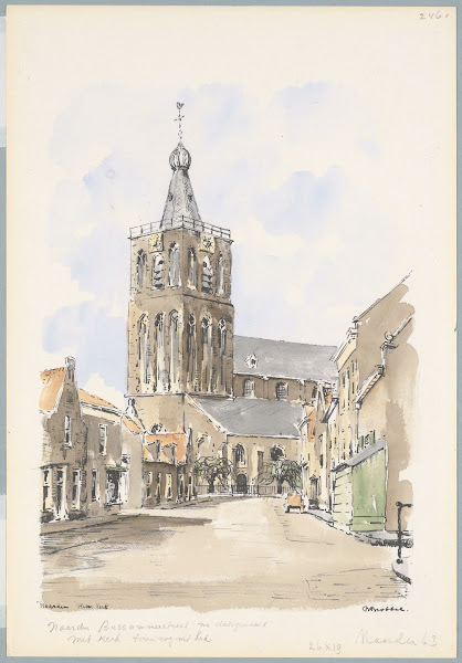 Bussummerstraat nu deels gesaneerd 1950