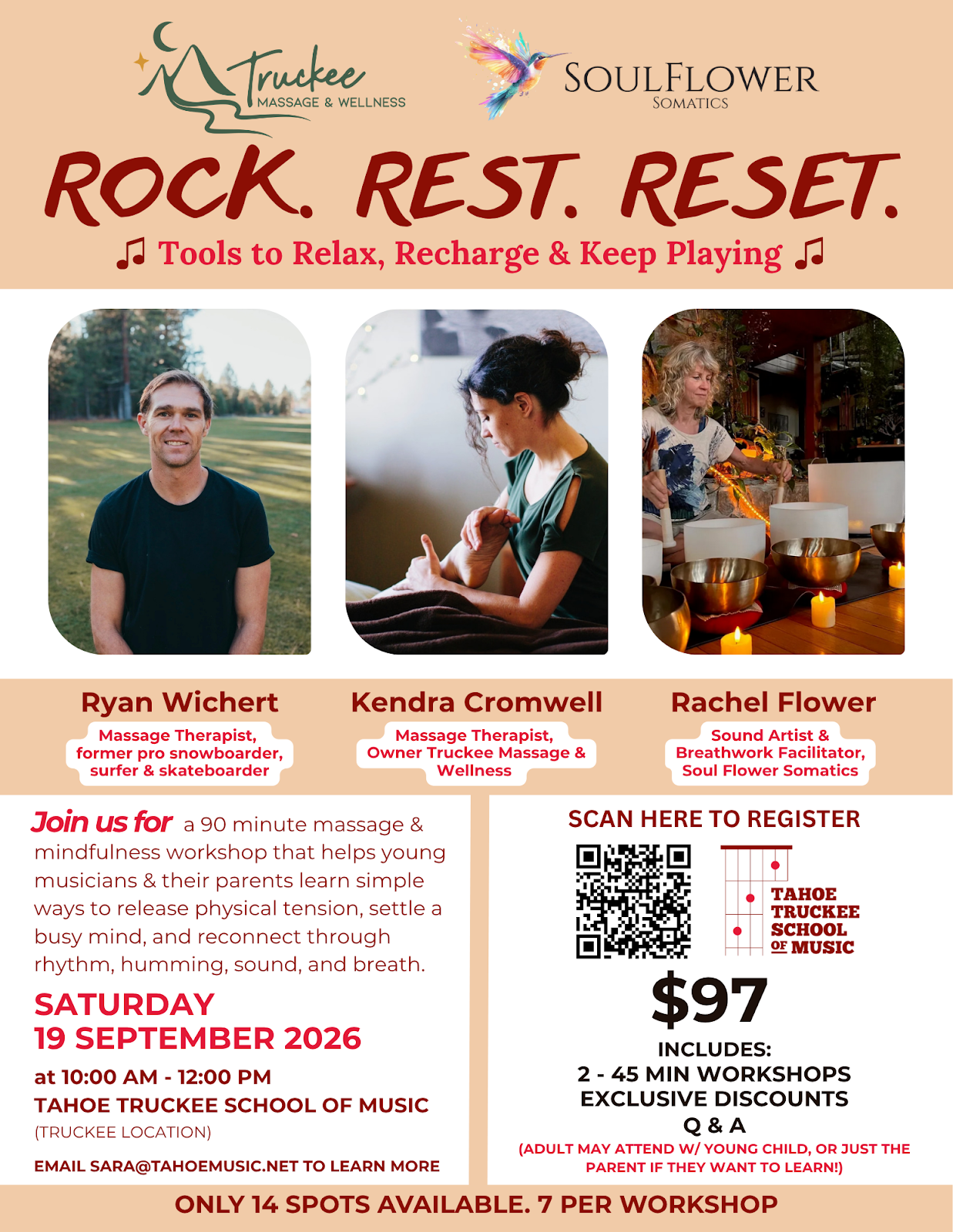 Rock. Rest. Reset Workshop for Young Musicians