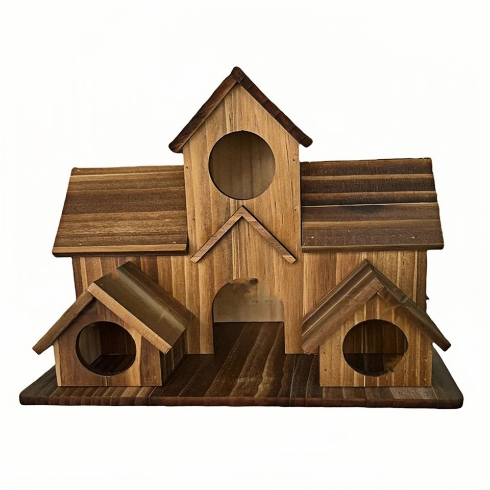 Villenartiges Holz-Vogelhaus für den Garten